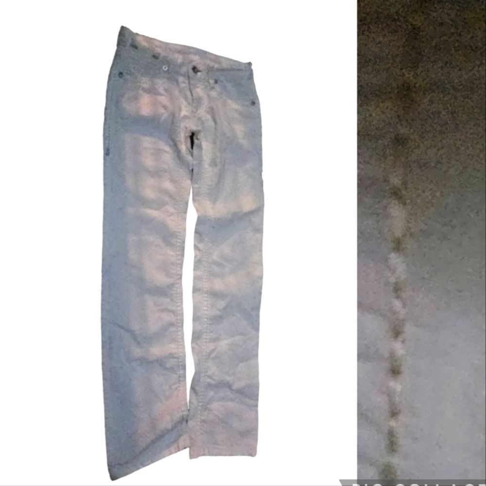 True Religion White Mid-Rise White Seam Jeans